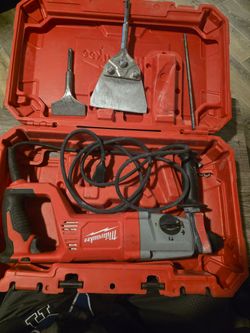 Milwaukee Rotary Hammer Drill with Case and Bits