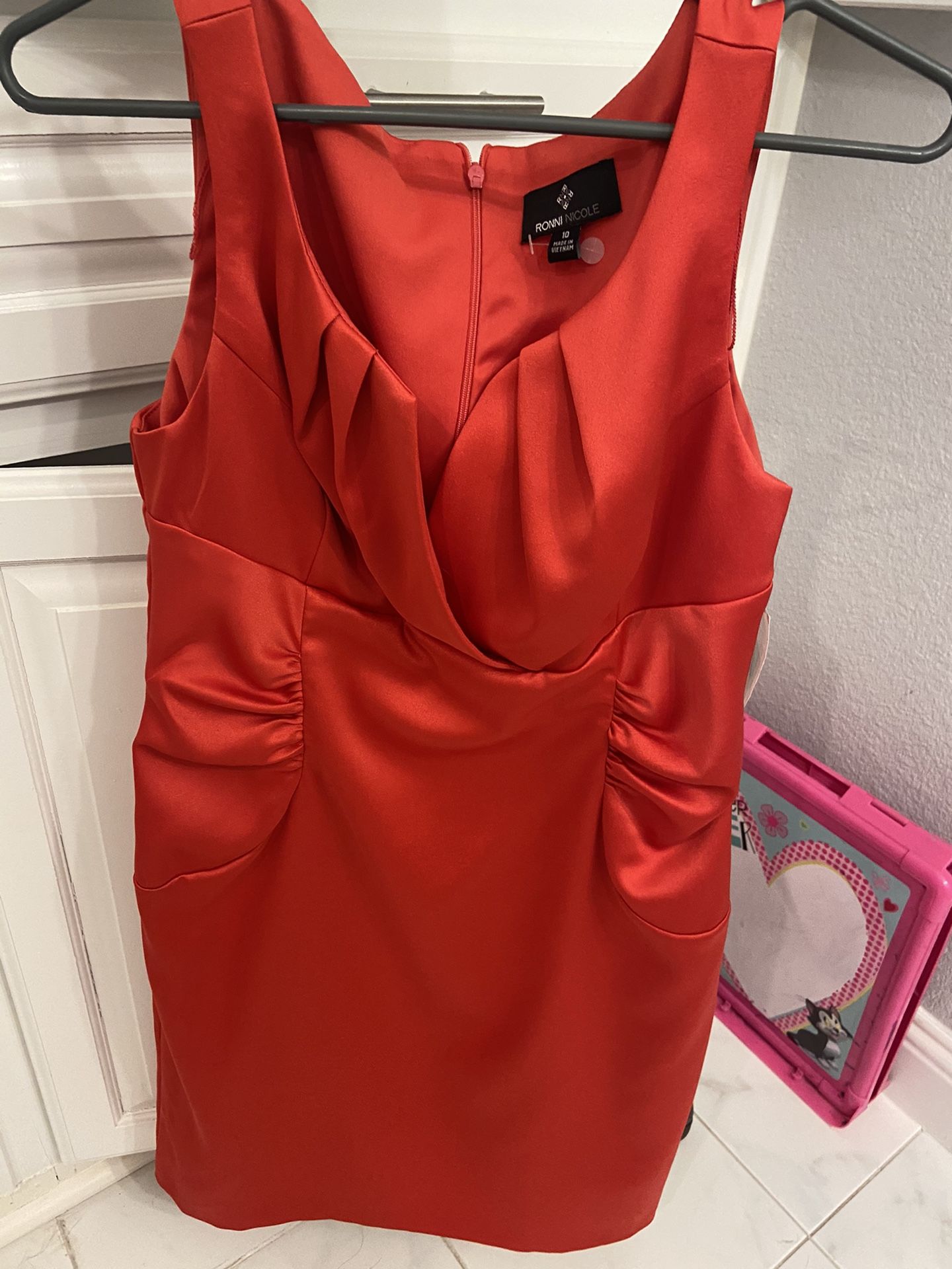 Beautiful Red Party Dress Size 10 $20