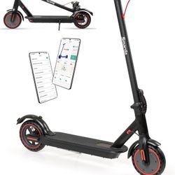 SMD-365 Electric Scooter, 8.5'' Solid Tires 350W Motor, 19 Miles Range/Max 20MPH with Smart App, Portable Folding Commuter Scooter for Adult/Youth Ver