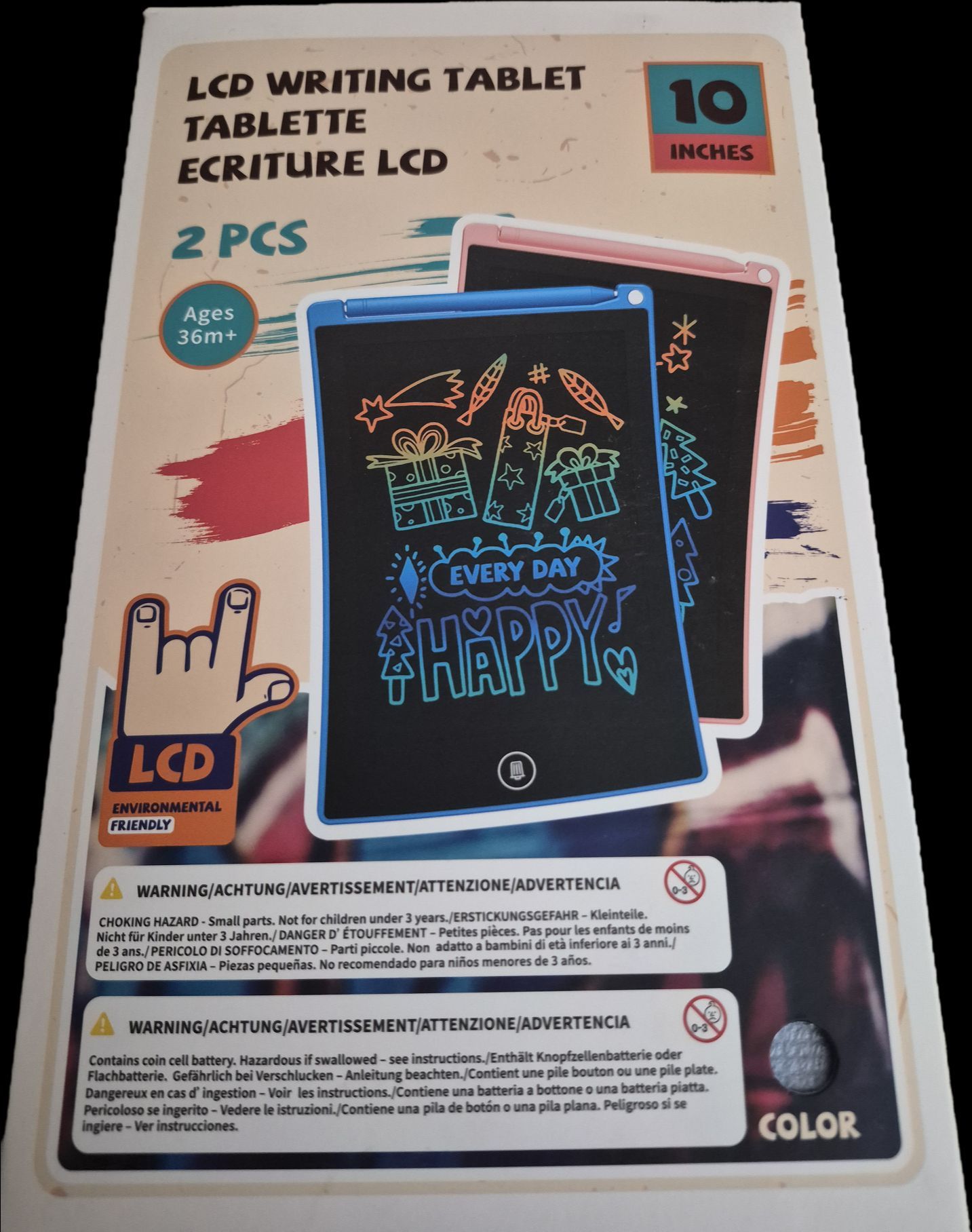 LCD Writing Tablets pack of 2
