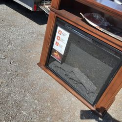 Electric Fireplace With Cabinet Brand New