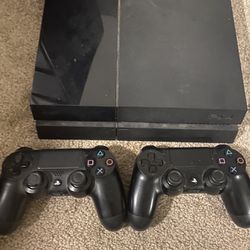 PS4 Console With 2 Controllers and games