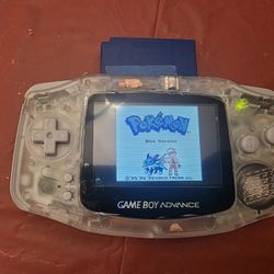 Nintendo Gameboy Advance Custom Ips Screen Upgraded, Clear Shell 