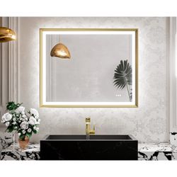 30 x 36" New Rockford Frontlit & Backlit LED Bathroom Vanity Mirror $125