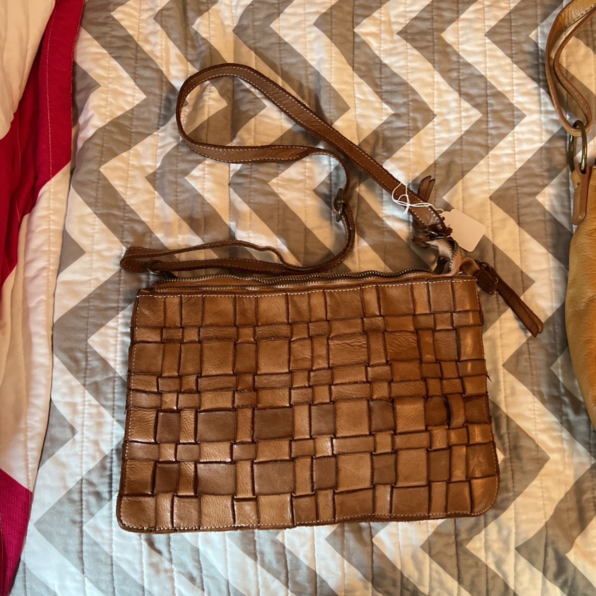 Costanza Rota Woven Made In Italy Leather Crossbody Bag