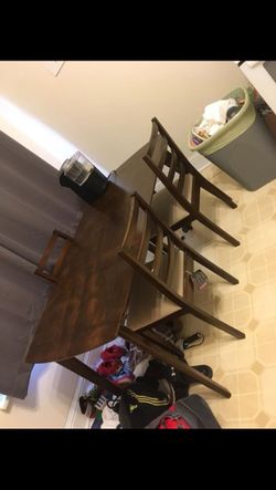 Kitchen Dining Table And 3 Chairs