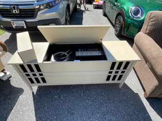 Vintage Record Player cabinet - refinished!