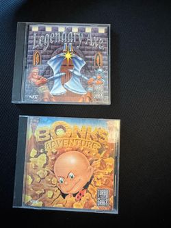 TurboGrafx-16 Games Lot - Bonk’s Adventure, Legendary Axe II + More