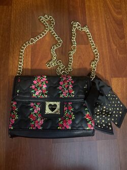 Betsey Johnson Floral Crossbody Bag