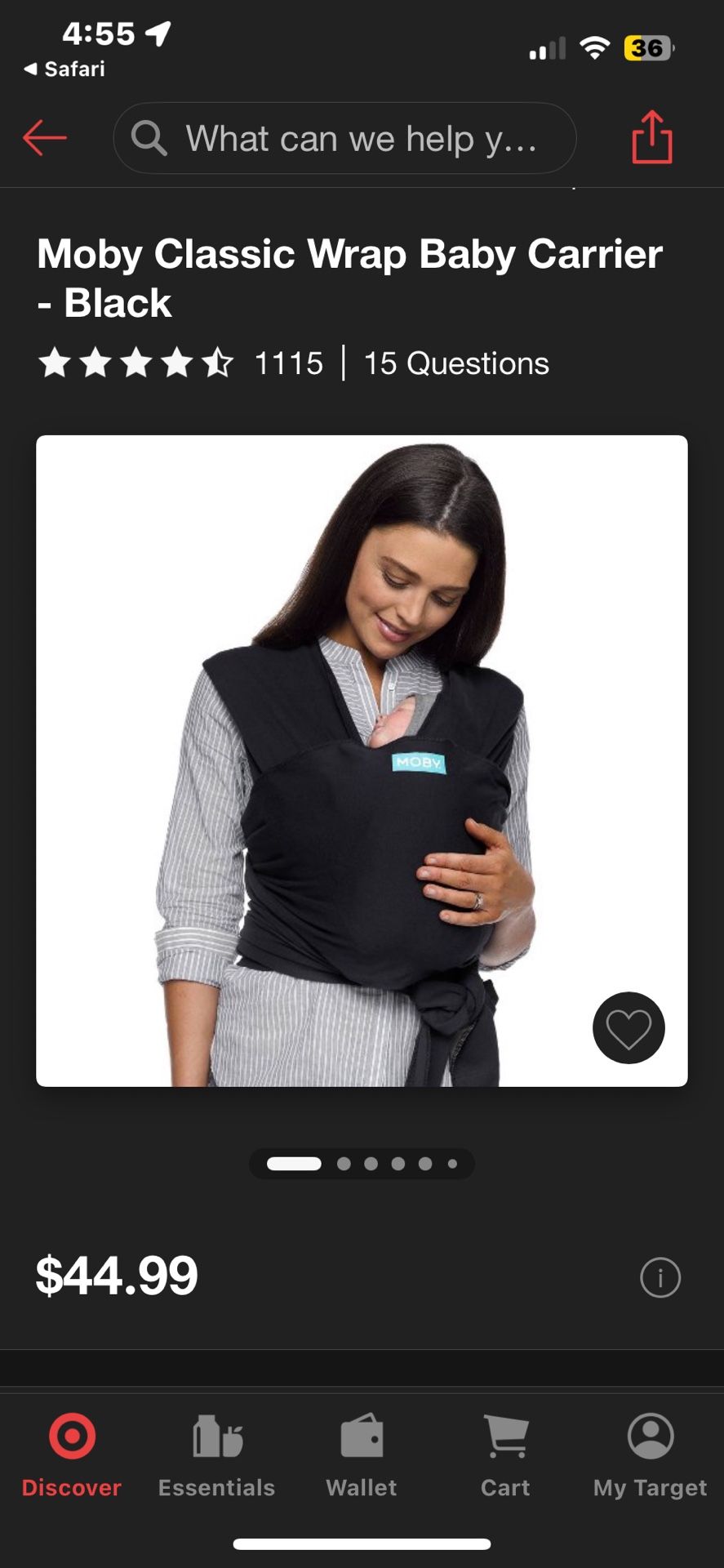 MOBY BASICS BABY WRAP