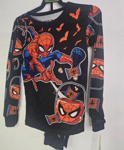Spiderman Halloween Glow in the dark 2pc PJ set Boys size 6