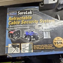 Surelok Retractable Cable Lock. 