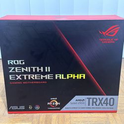  ASUS ROG Zenith II Extreme Alpha TRX40 Gaming AMD 3rd Gen Ryzen Threadripper STRX4 EAT Motherboard With 16 Infineon Power Stages PCIe 4.0 WI-FI 6