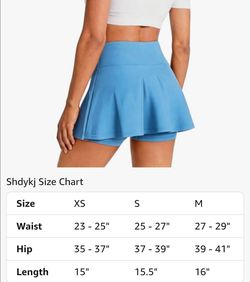 2 brand new blue tennis/pickleball skorts