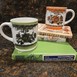 Vintage Retro Coffee Mugs Set