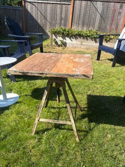 Vintage Industrial Drafting Table