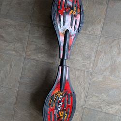 Street Surfing Wave Caster Board (RipStik Style) – Hi-Tide Red/Orange