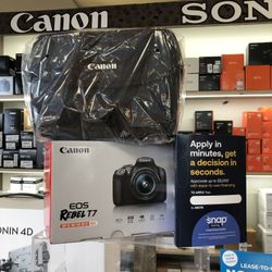 Canon Rebel T7 Camera With 18-55mm Lens And Canon Bag (Located In Downey, CA)