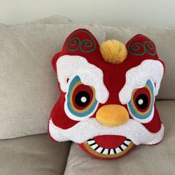Lion Lunar New Year Pillow