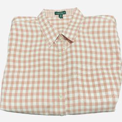 $99.50 Lauren  Ralph Lauren Plus sz 3X Plaid-Print Button Down Cotton Shirt L3B