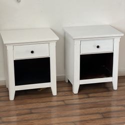 Living spaces white 2 matching night stands 
