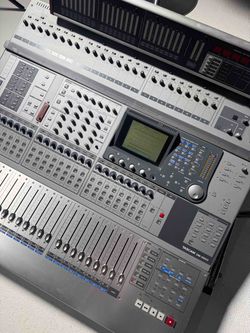 TASCAM DM-4800 Digital Mixer + MU-1000 Meter Bridge – Professional Studio Console