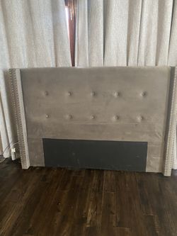 Gray Queen Headboard