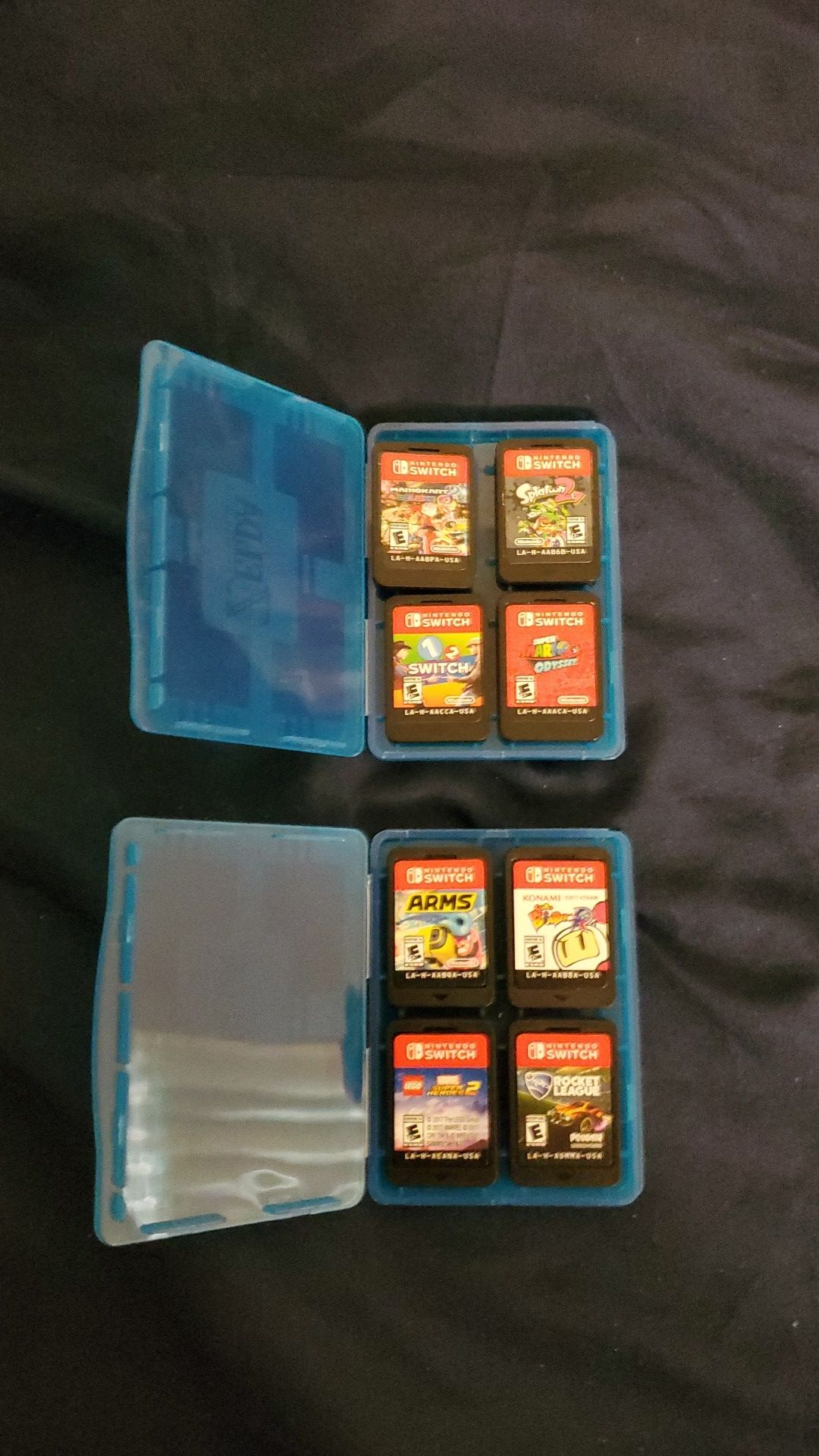 Nintendo Switch games and case