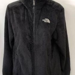 The North Face Women's Osito Fleece Black Full Zipper Jacket Size Med Like New 