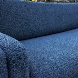 *FREE DELIVERY* Four Hands Modern Navy Boucle Sofa 