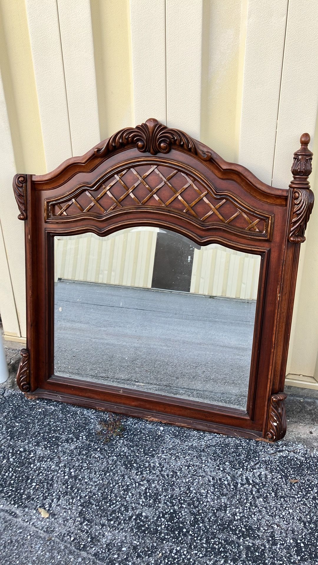 Antique Walnut Dresser Mirror