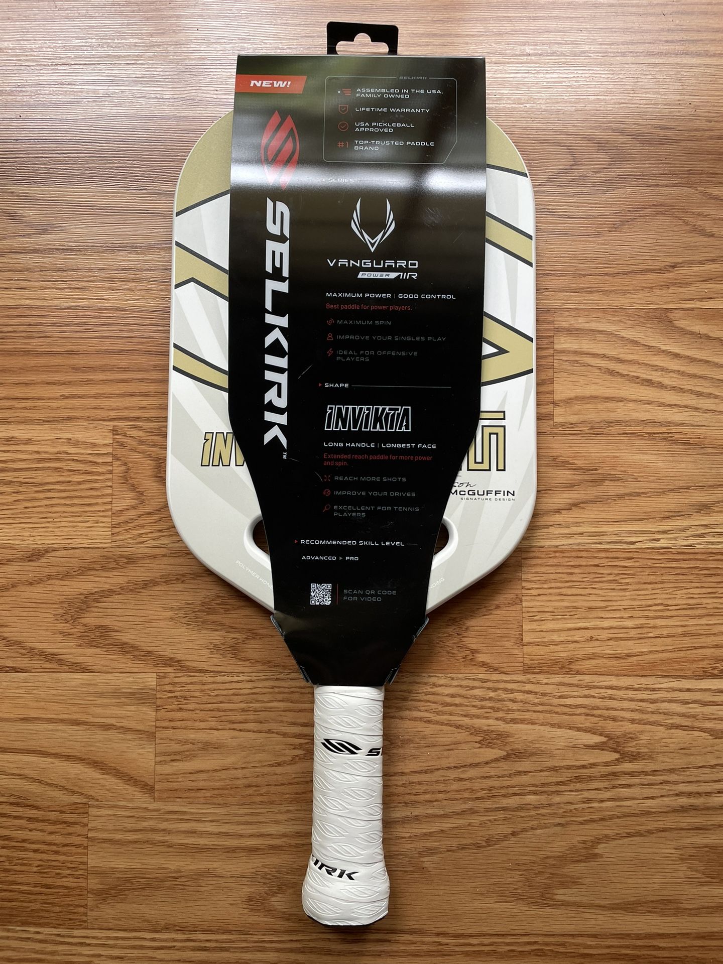 Selkirk Vanguard Power Air Invikta Tyson McGuffin Signature Pickleball Paddle