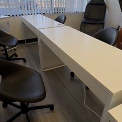 2 New Built Ikea Desks 