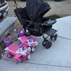 Double Stroller And Toy Cars