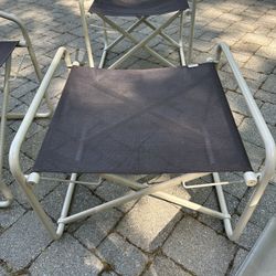 Vintage Mid-Century Brown Jordan NOMAD Outdoor Patio Set 4 Chairs Ottoman/Table