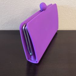 Purple Soft Clutch Wallet