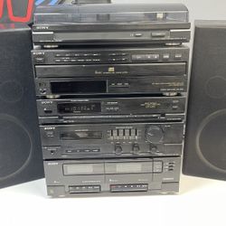 Sony 4 Pc Entertainment System With Speakers And Remote 