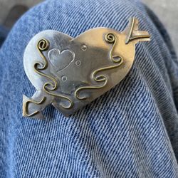 Heart Shaped Brooch 