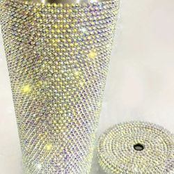 SPARKLING BLINGED TUMBLER WITH LID 25 Oz