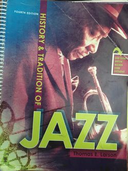 History and tradition of jazz fourth edition paperback by Thomas e.larson