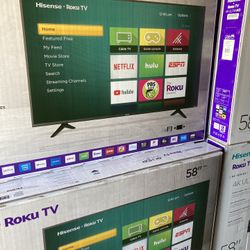 58”  Inch Hisense Smart Roku UHDTV 4K 