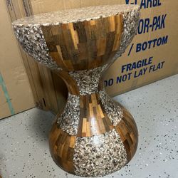 Unique Hourglass shape Side Table 