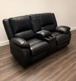 Black Dual Reclining Loveseat – $20