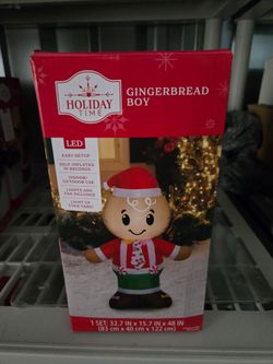 Brand New Led Gingerbread Boy Christmas Inflatable. "CHECK OUT MY PAGE FOR MORE DEALS "