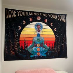 LOSE YOUR MIND FREE YOUR SOUL TAPESTRY 