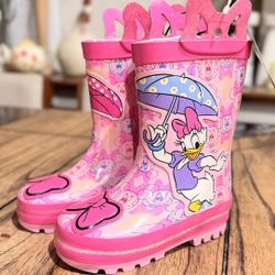 Disney Minnie & Daisy Rain Boots 5/6 New 
