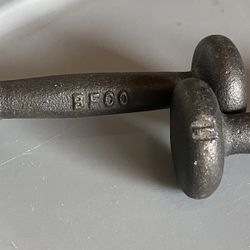 1950’s Iron Dumbbells!