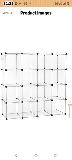 16-Cube Modular Storage Organizer Shelf