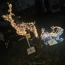Price Is Firm. Animated Reindeer And Sle