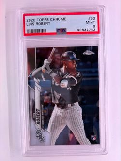 2020 Topps Chrome Luis Robert Rookie #60 PSA Mint 9 Chicago White Sox